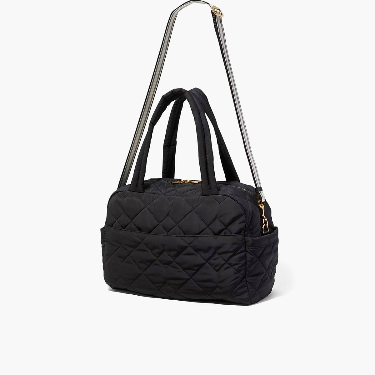 Women Marc Jacobs Medium Weekender Tote Bags Black | UK MJ7510-L04