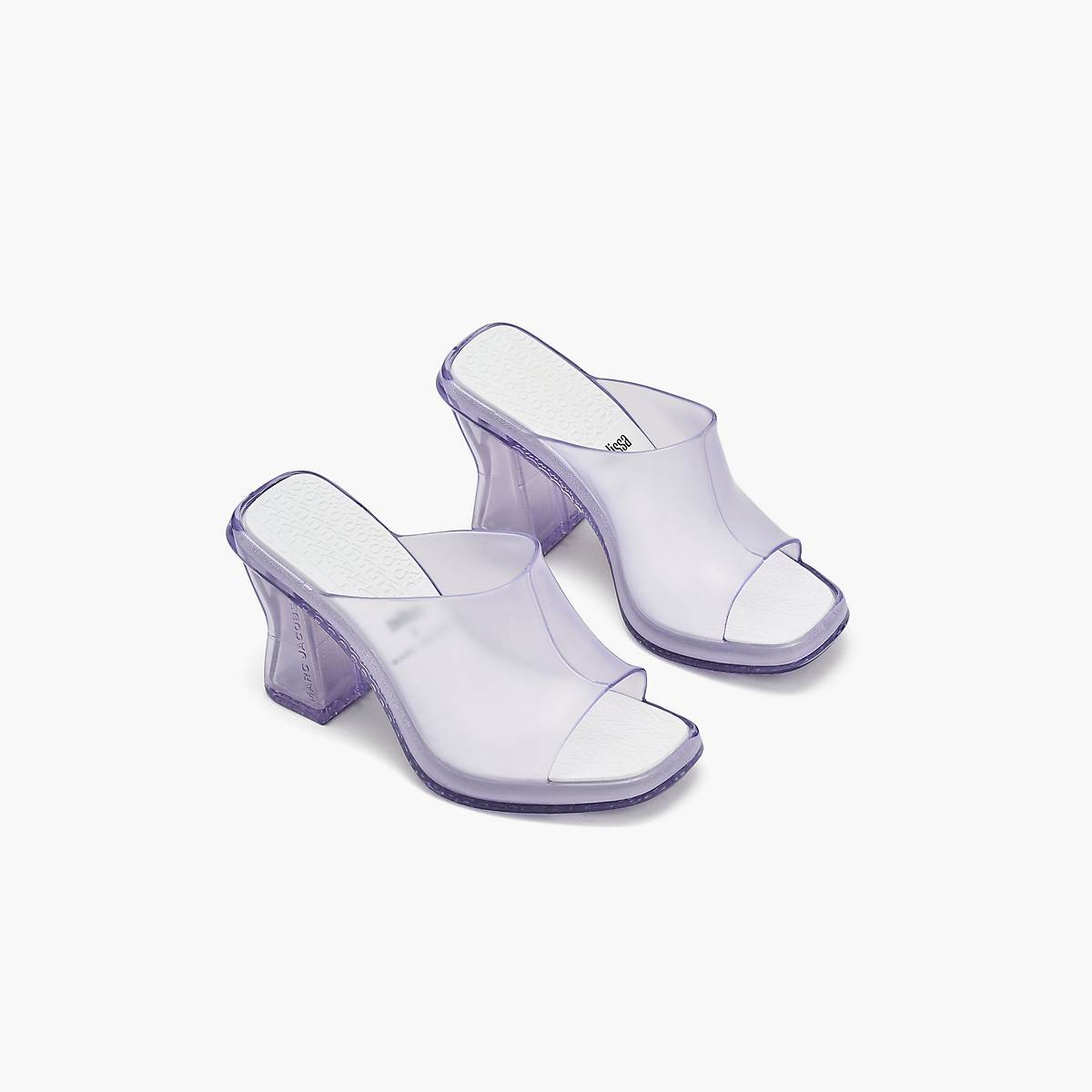 Women Marc Jacobs Melissa X Marc Jacobs Mule Heels Clear | UK MJ2197-O97