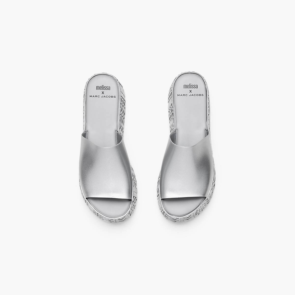 Women Marc Jacobs Melissa x Marc Jacobs Becky Platform Sandals Silver | UK MJ1960-H73