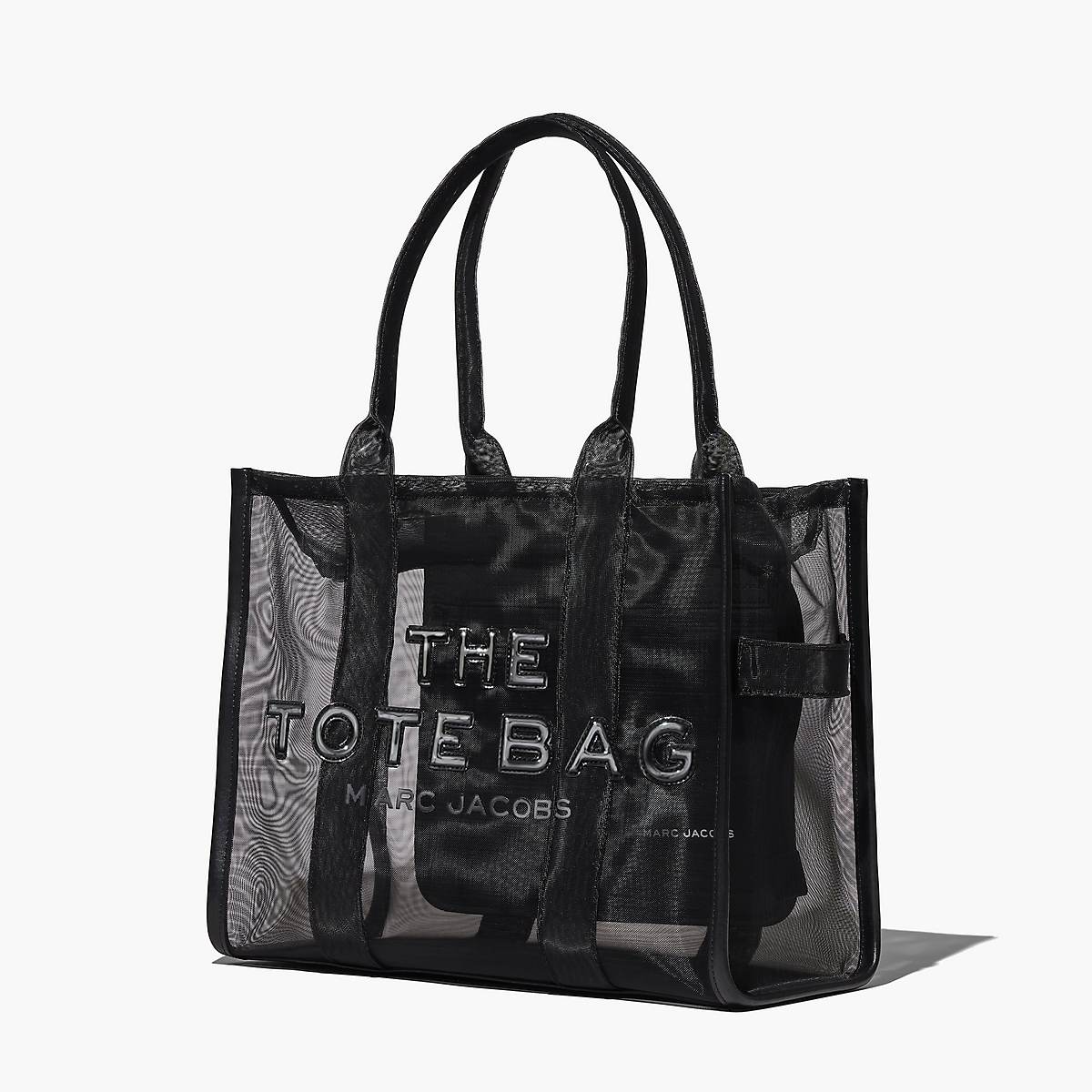 Women Marc Jacobs Mesh Large Tote Bags Black | UK MJ2589-K80