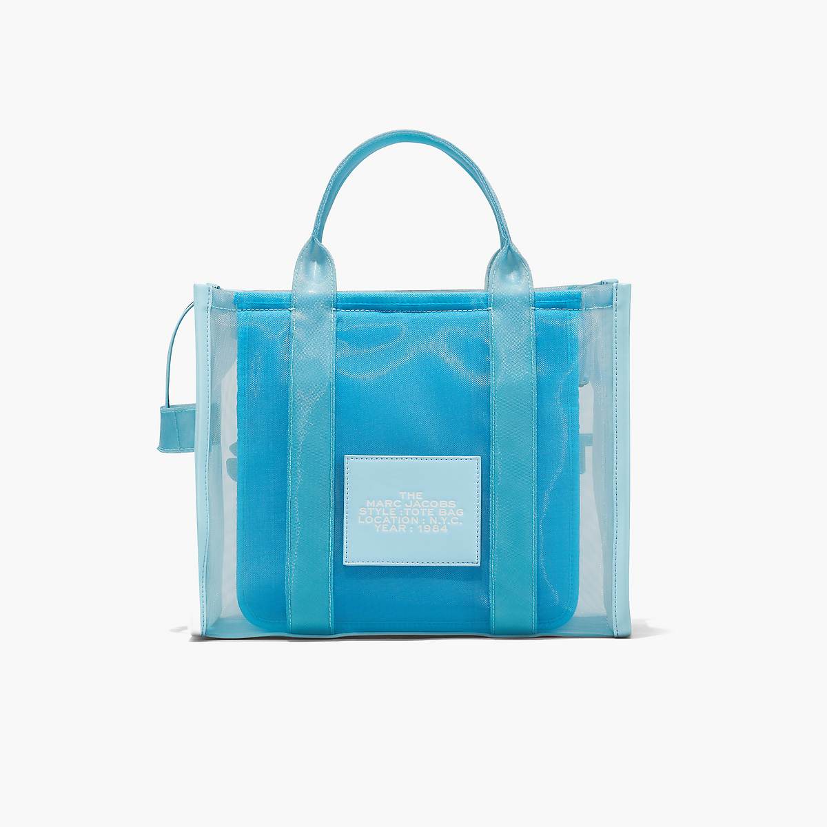 Women Marc Jacobs Mesh Medium Tote Bags Blue | UK MJ0864-P05