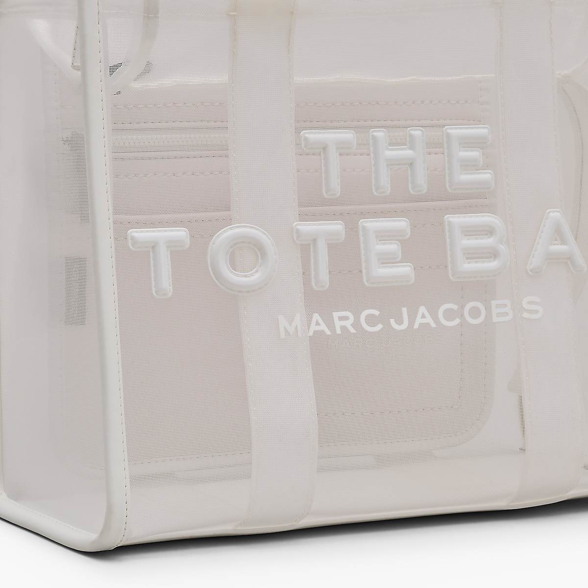 Women Marc Jacobs Mesh Medium Tote Bags White | UK MJ9340-D49