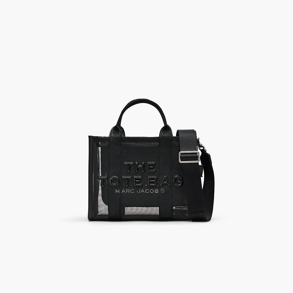 Women Marc Jacobs Mesh Small Tote Bags Black | UK MJ9467-Y95