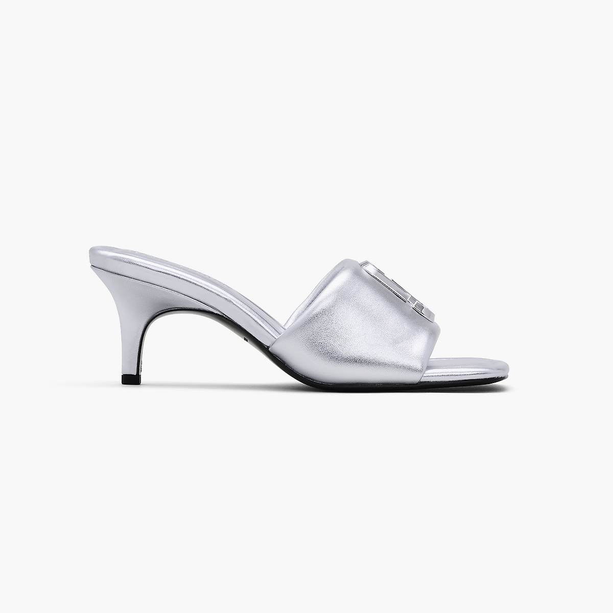 Women Marc Jacobs Metallic J Marc Heeled Sandals Silver | UK MJ1475-P45