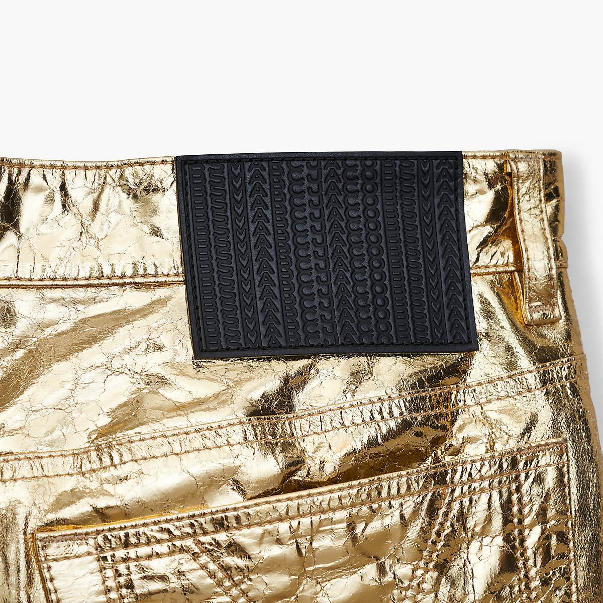 Women Marc Jacobs Metallic Mini Skirts Gold | UK MJ9025-L04