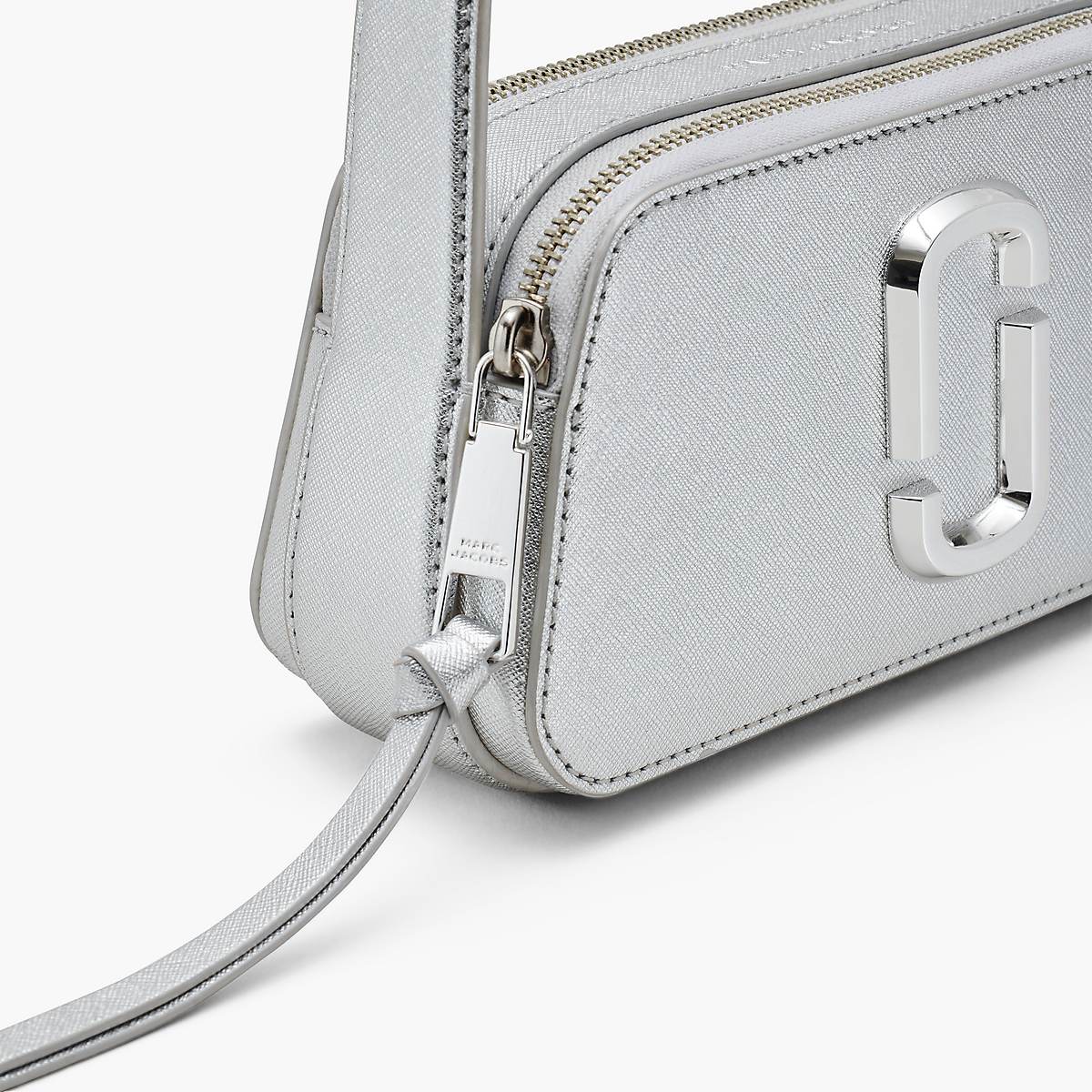 Women Marc Jacobs Metallic Slingshot Shoulder Bags Silver | UK MJ2591-N53