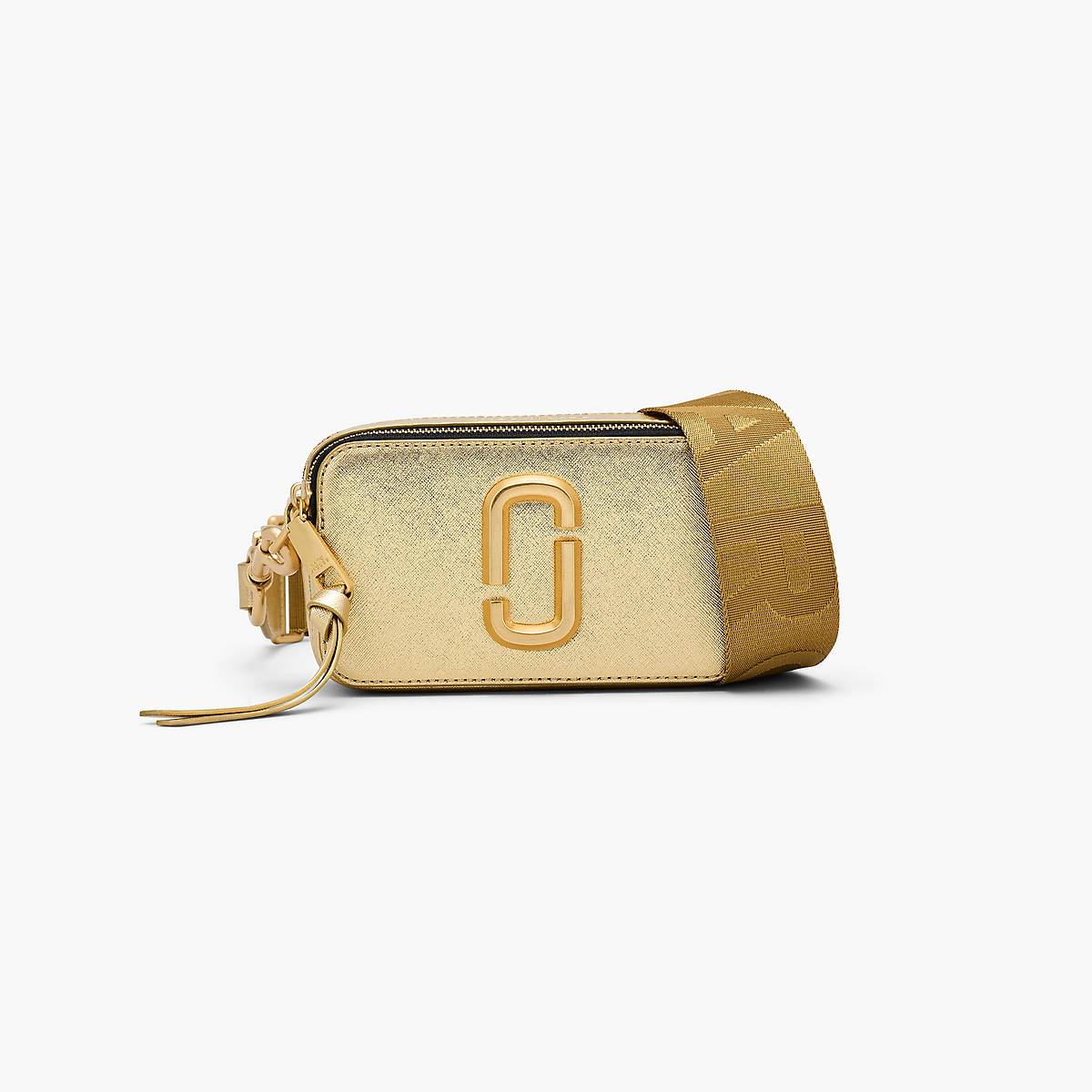 Women Marc Jacobs Metallic Snapshot Bags Gold | UK MJ1275-V14