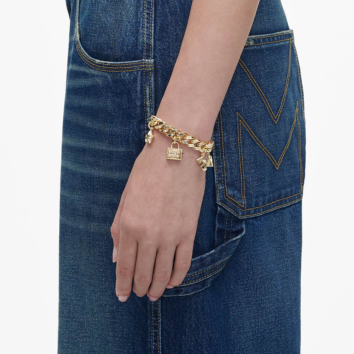 Women Marc Jacobs Mini Icon Charm Bracelets Light Gold | UK MJ9078-Z61