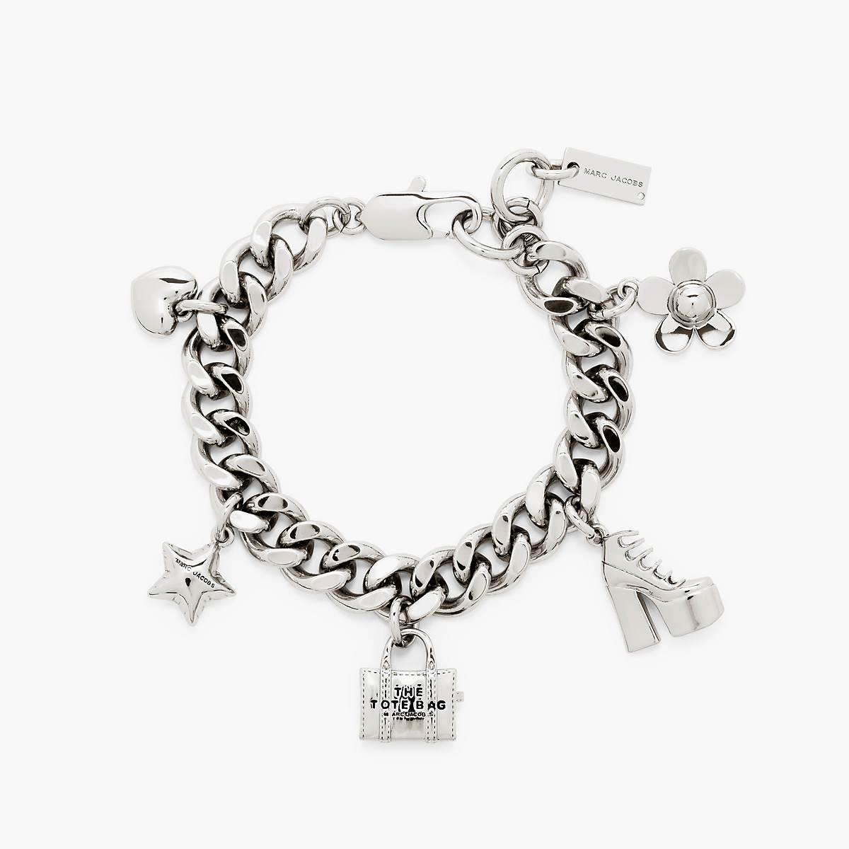 Women Marc Jacobs Mini Icon Charm Bracelets Light Silver | UK MJ8194-X45