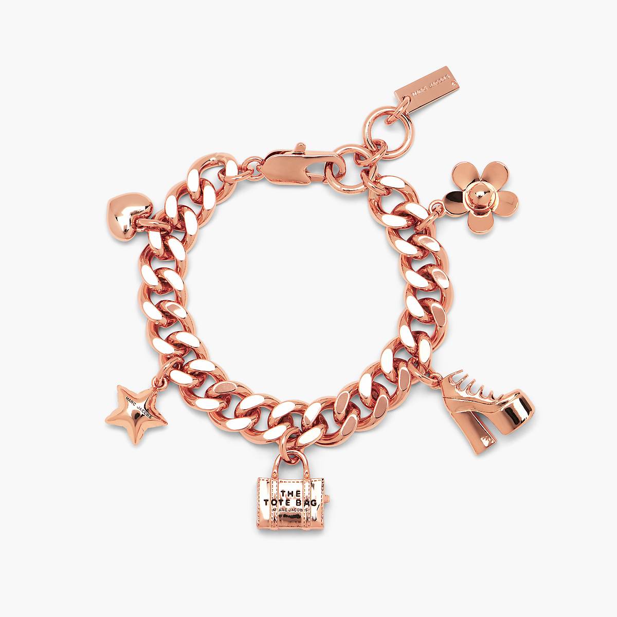 Women Marc Jacobs Mini Icon Charm Bracelets Rose Gold | UK MJ3758-C84