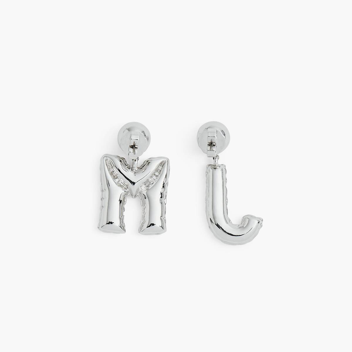 Women Marc Jacobs Mj Balloon Earrings Silver | UK MJ9413-L95