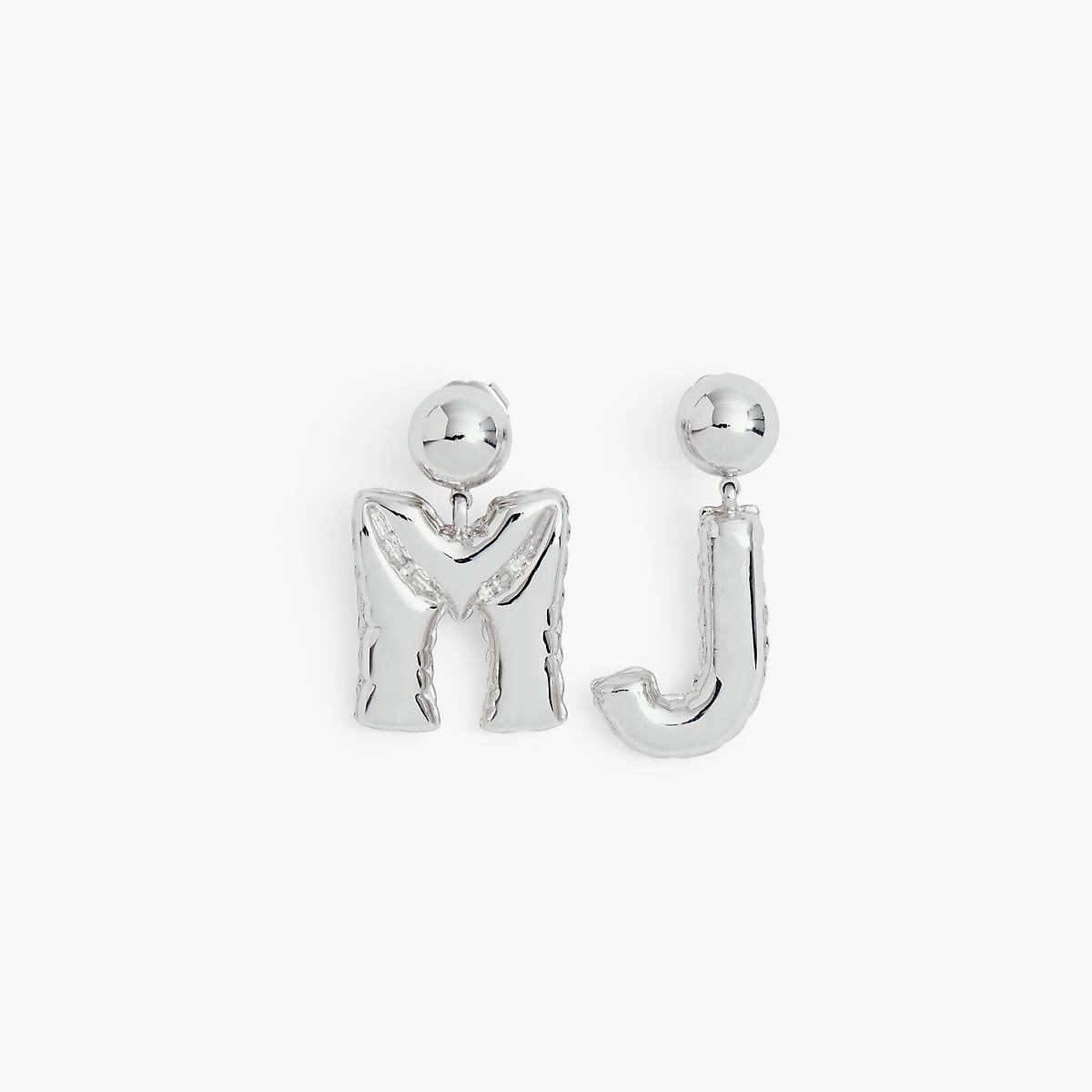 Women Marc Jacobs Mj Balloon Earrings Silver | UK MJ9413-L95