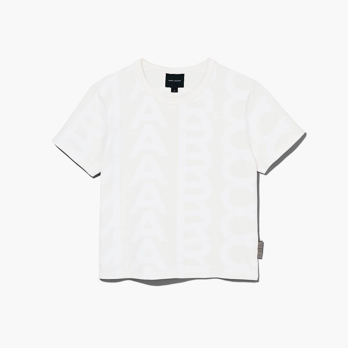 Women Marc Jacobs Monogram Baby Tee T-Shirt White | UK MJ0574-M10