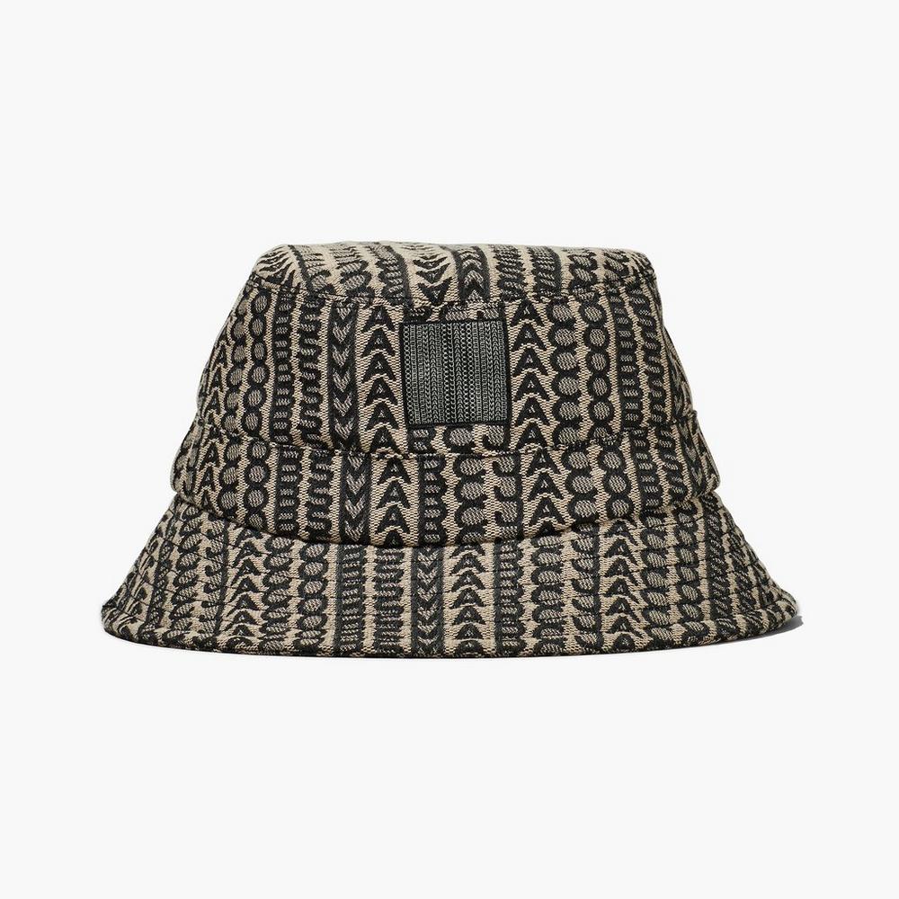 Women Marc Jacobs Monogram Bucket Hats Beige | UK MJ9056-Y79