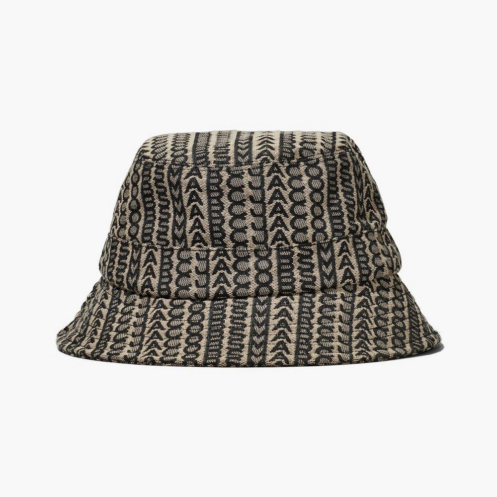 Women Marc Jacobs Monogram Bucket Hats Beige | UK MJ9056-Y79