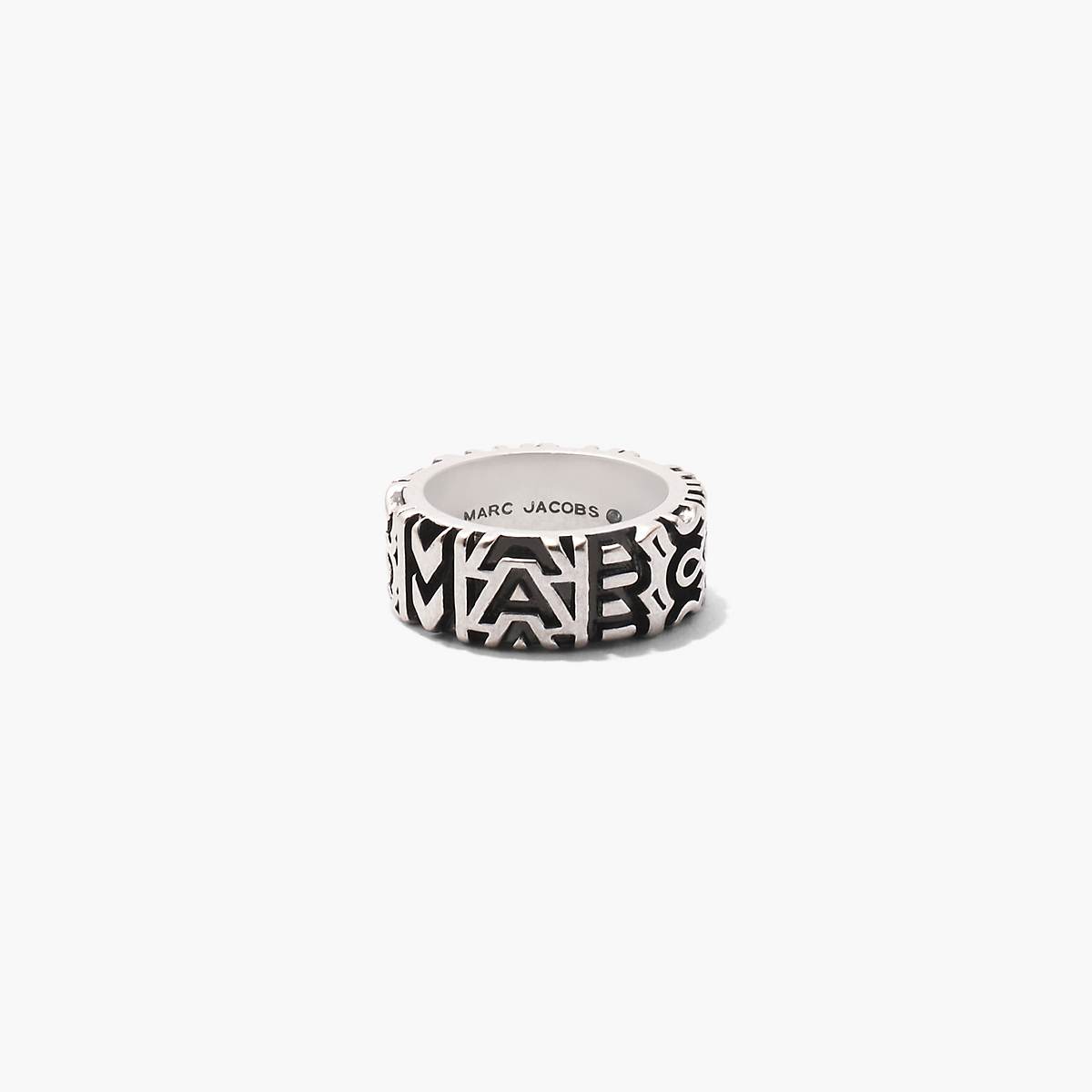 Women Marc Jacobs Monogram Engraved Rings Silver | UK MJ0516-U70