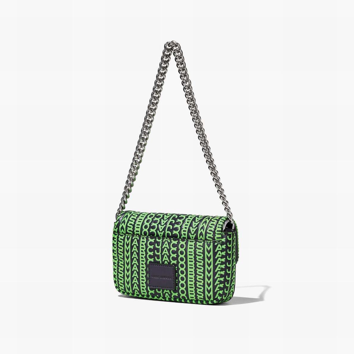 Women Marc Jacobs Monogram Leather J Marc Mini Shoulder Bags Grey / Green | UK MJ9426-U83