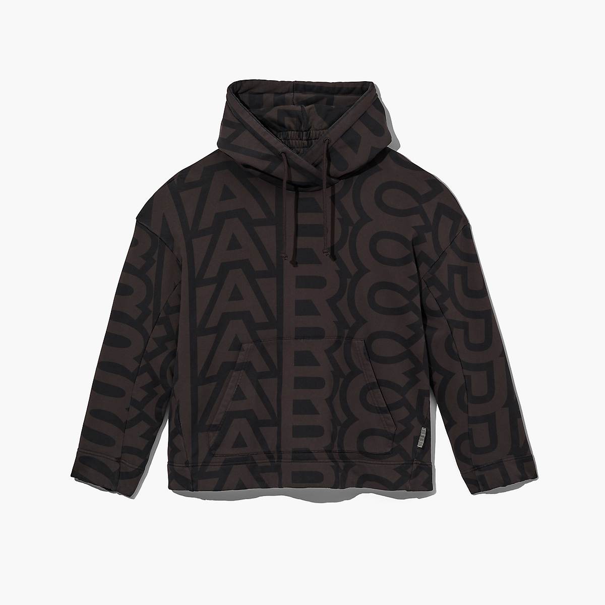 Women Marc Jacobs Monogram Oversized Hoodie Black / Grey | UK MJ9580-G56