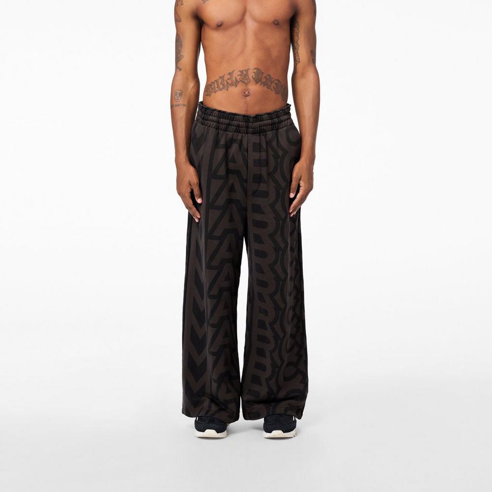 Women Marc Jacobs Monogram Oversized Sweatpants Black | UK MJ2491-P75