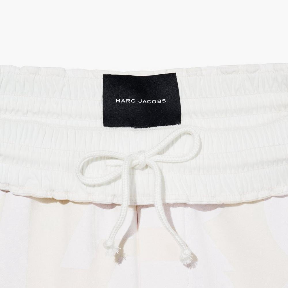 Women Marc Jacobs Monogram Oversized Sweatpants White | UK MJ8396-S69