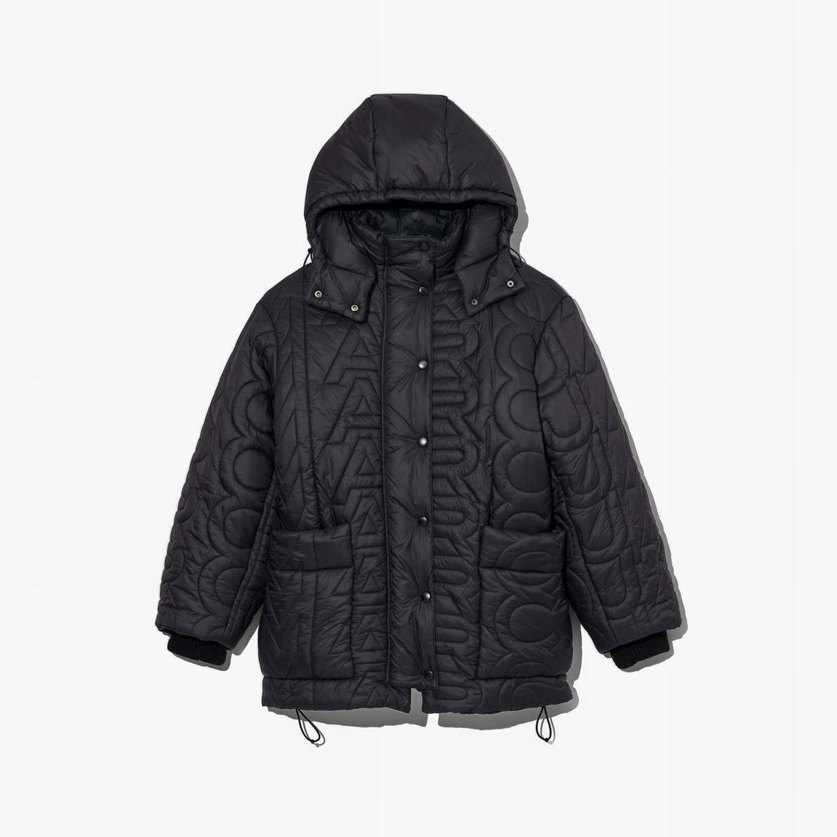 Women Marc Jacobs Monogram Quilted Puffer Jackets Black | UK MJ2937-H58