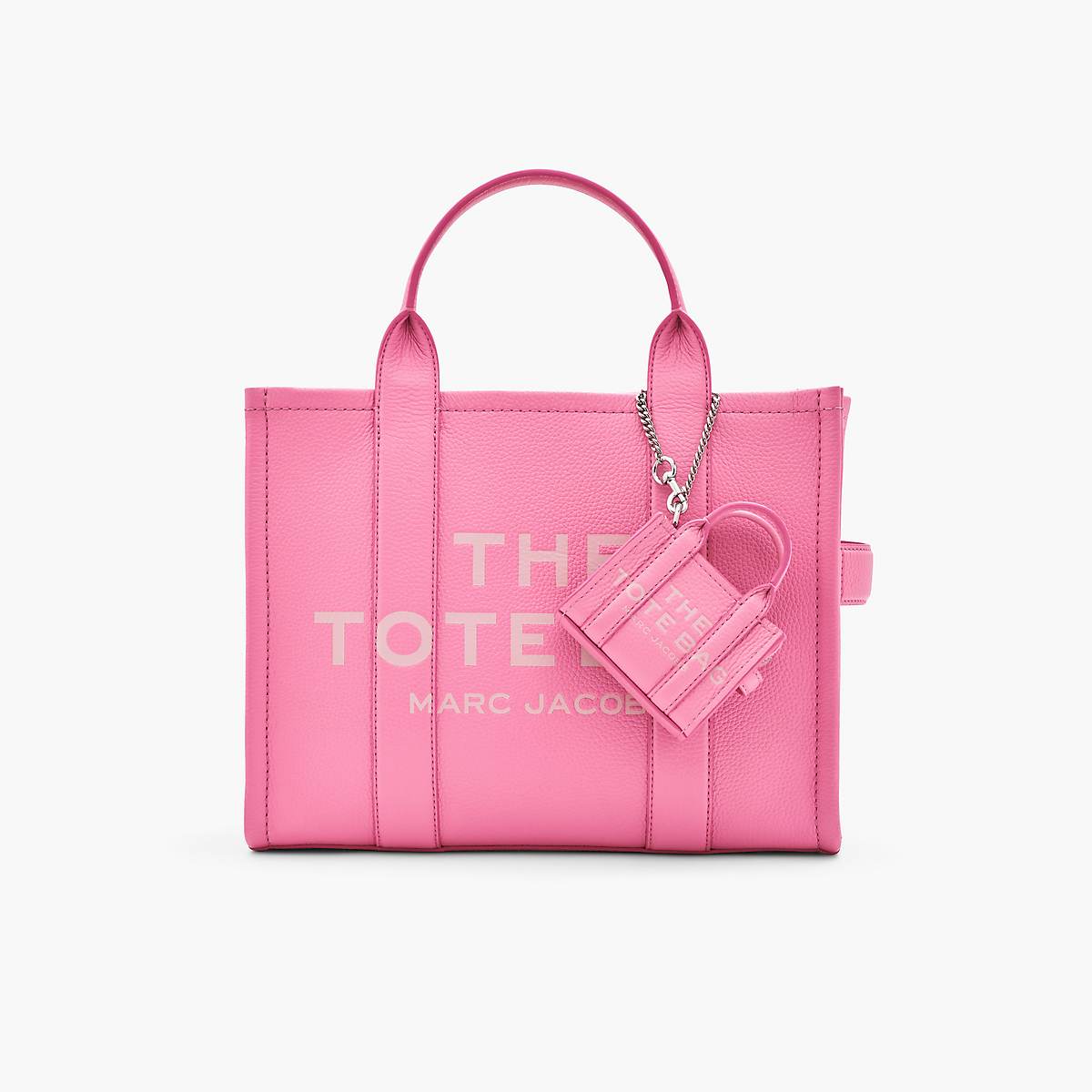 Women Marc Jacobs Nano Tote Bag Charms Pink | UK MJ7136-B40