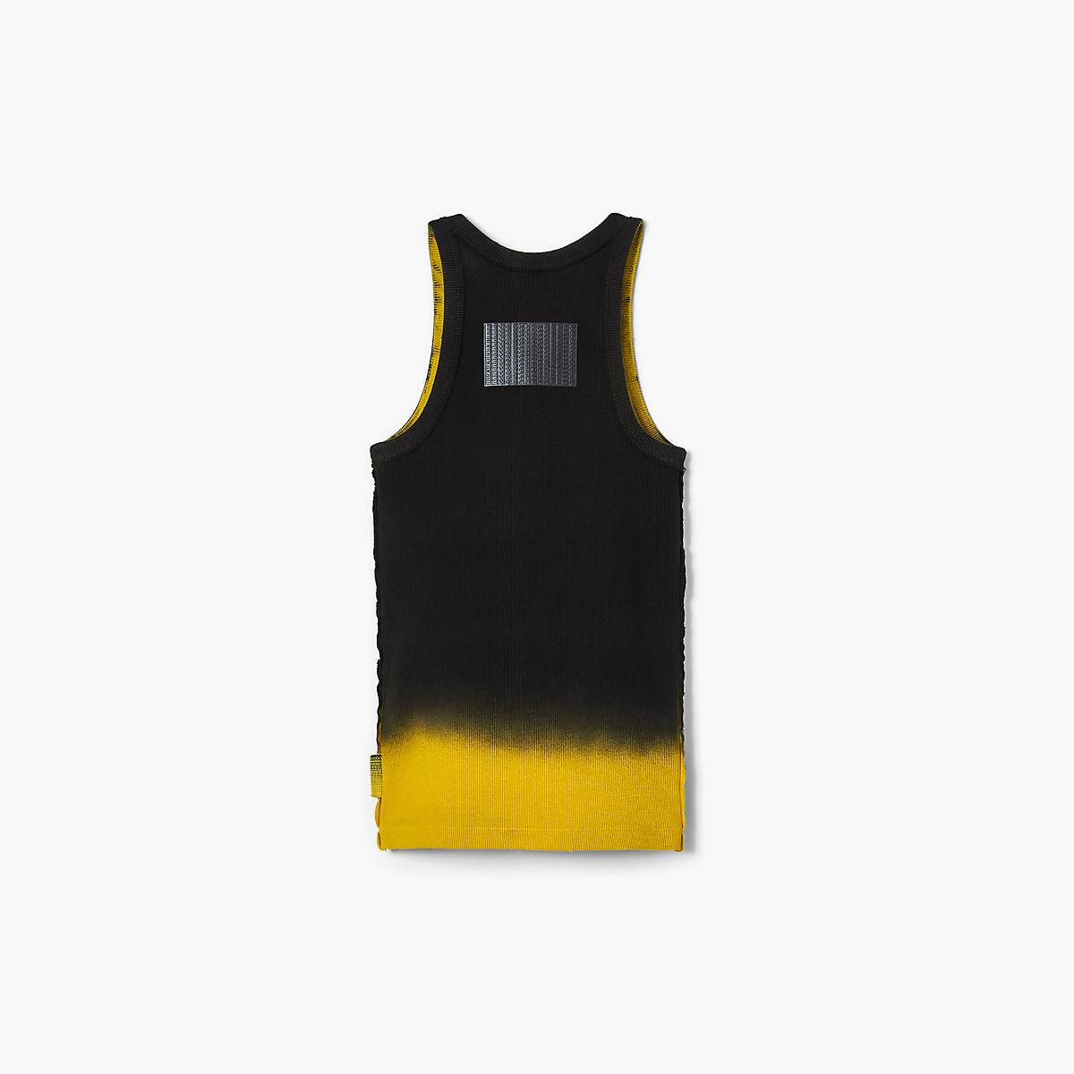 Women Marc Jacobs Ombré Spray Rib Tanks Black / Yellow | UK MJ5806-B60