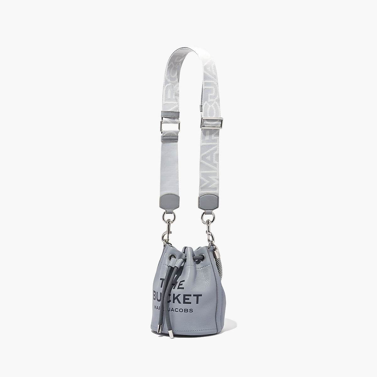 Women Marc Jacobs Outline Logo Webbing Bag Strap Grey Multicolor | UK MJ7045-X06