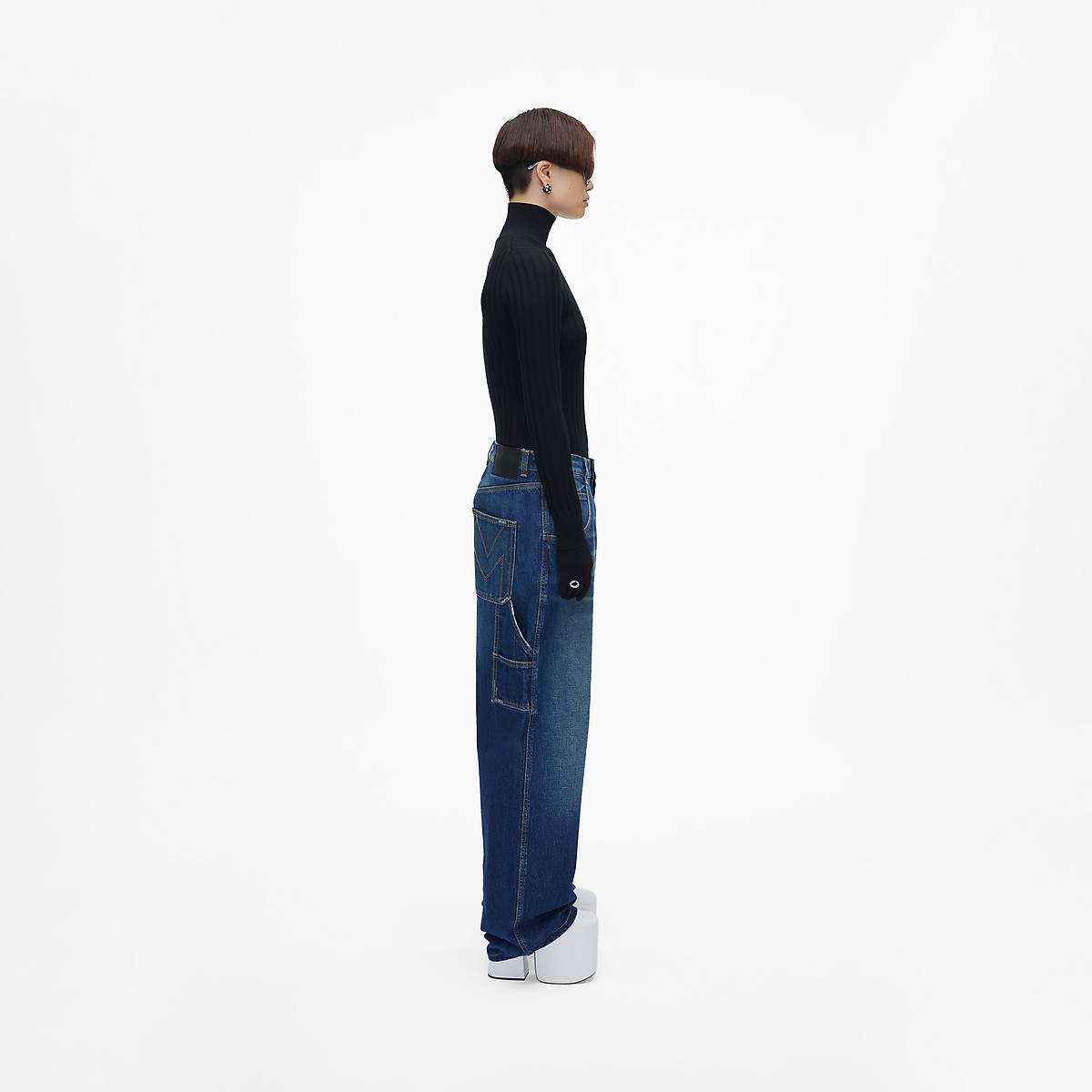 Women Marc Jacobs Oversized Jeans Indigo | UK MJ0379-P75