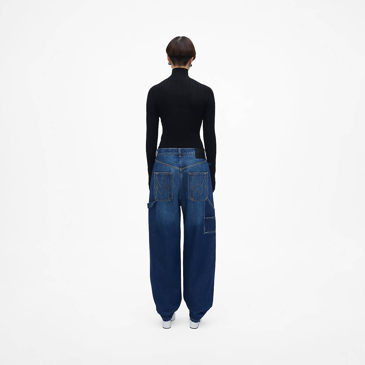 Women Marc Jacobs Oversized Jeans Indigo | UK MJ0379-P75