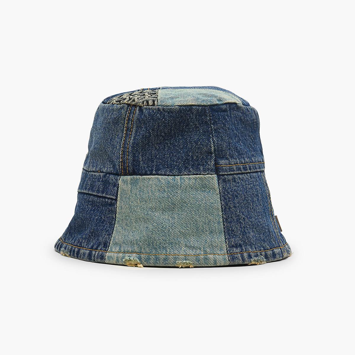 Women Marc Jacobs Patchwork Denim Bucket Hats Indigo Multicolor | UK MJ6027-Q01