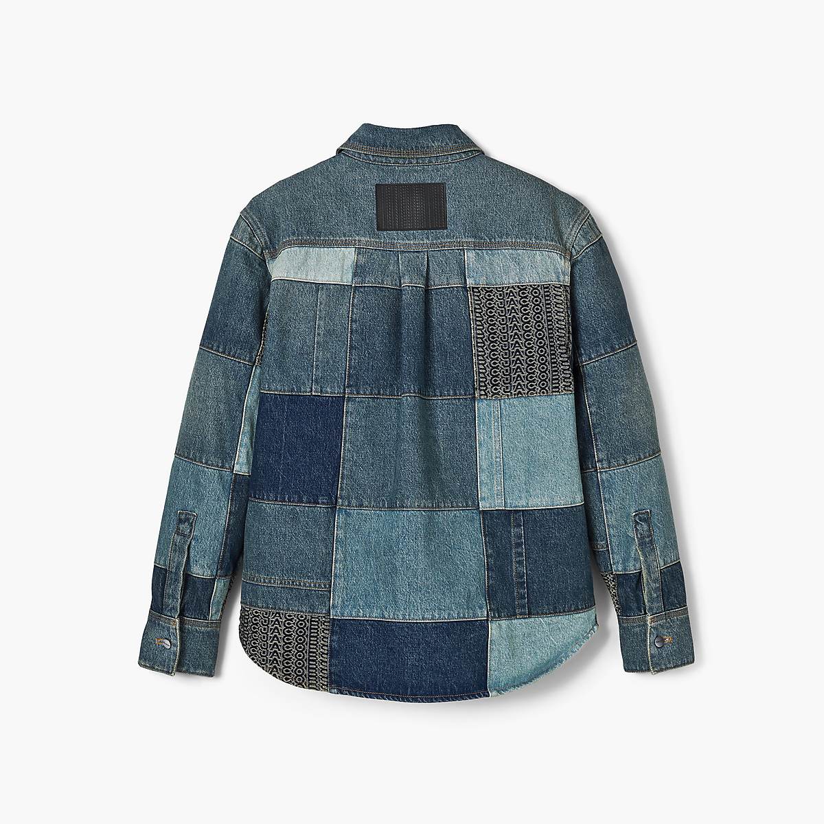 Women Marc Jacobs Patchwork Denim Shirts Indigo Multicolor | UK MJ4127-F34