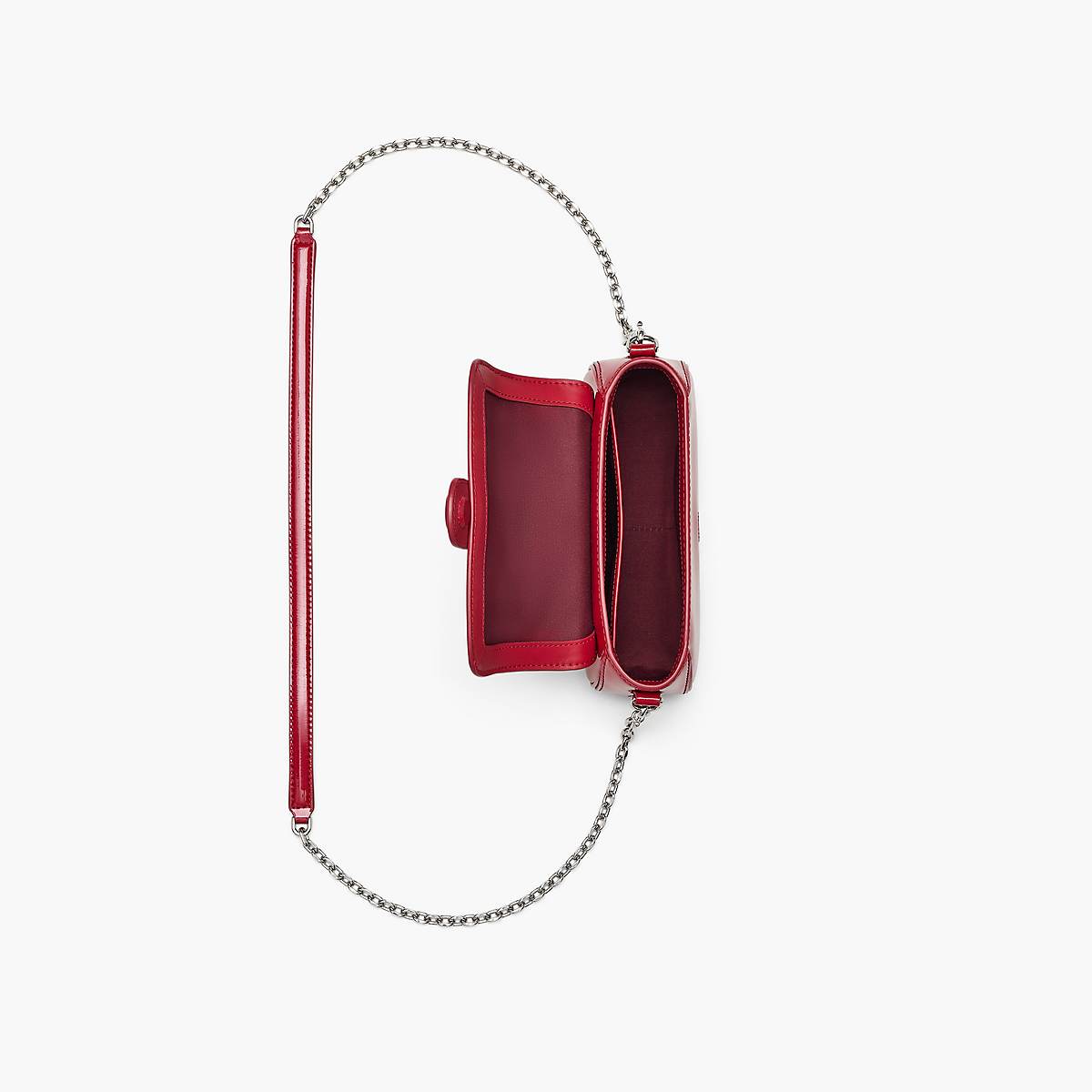 Women Marc Jacobs Patent Leather Clover Shoulder Bags Red | UK MJ4581-O21