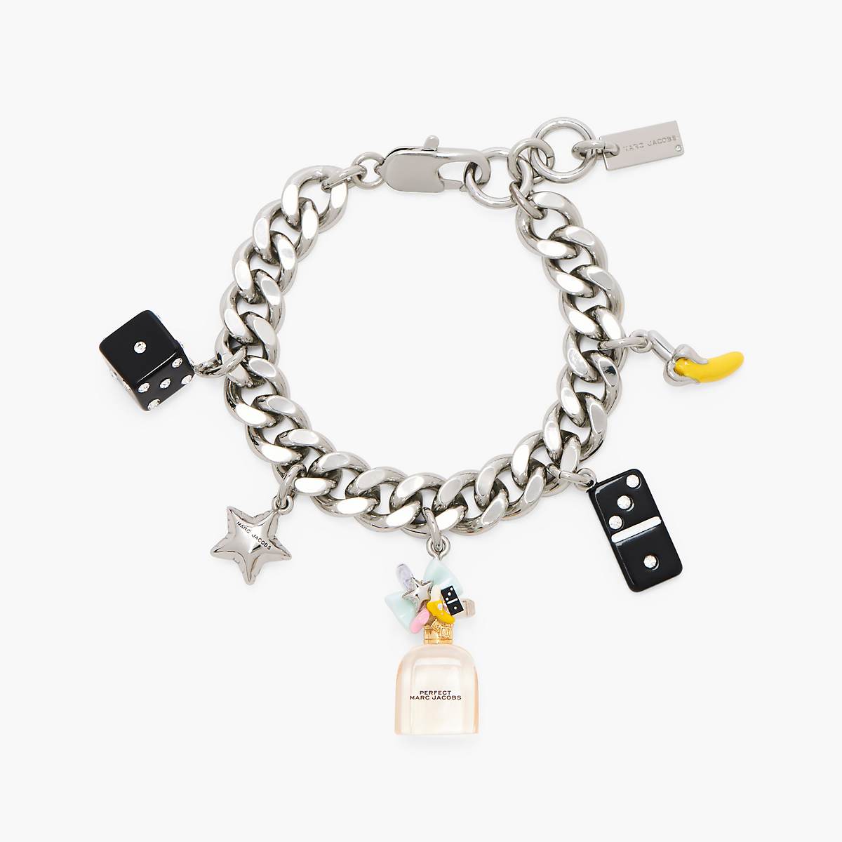 Women Marc Jacobs Perfect Charm Bracelets Silver / Pink Multicolor | UK MJ2605-U50