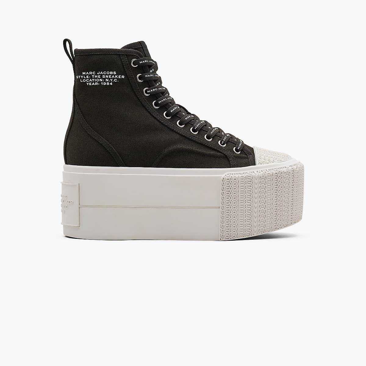 Women Marc Jacobs Platform High Top Trainers Black | UK MJ5632-R30