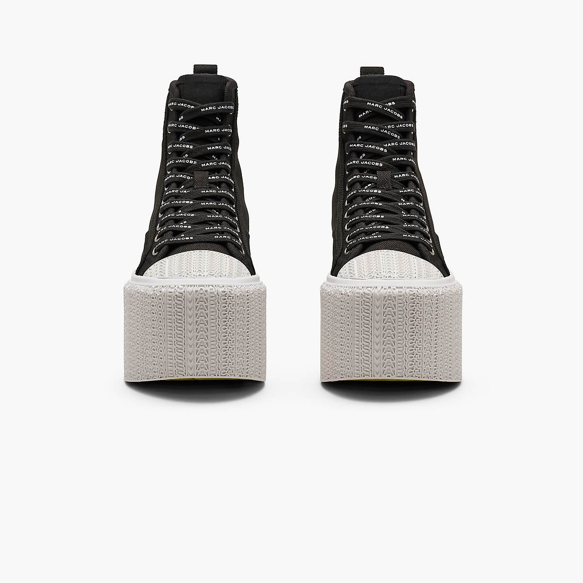 Women Marc Jacobs Platform High Top Trainers Black | UK MJ5632-R30