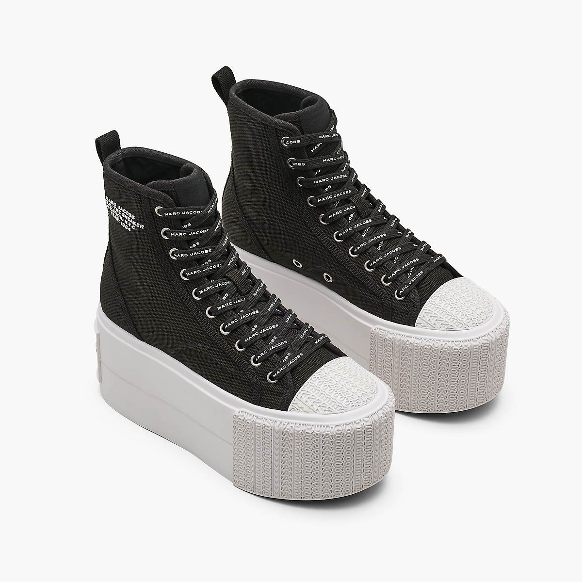 Women Marc Jacobs Platform High Top Trainers Black | UK MJ5632-R30