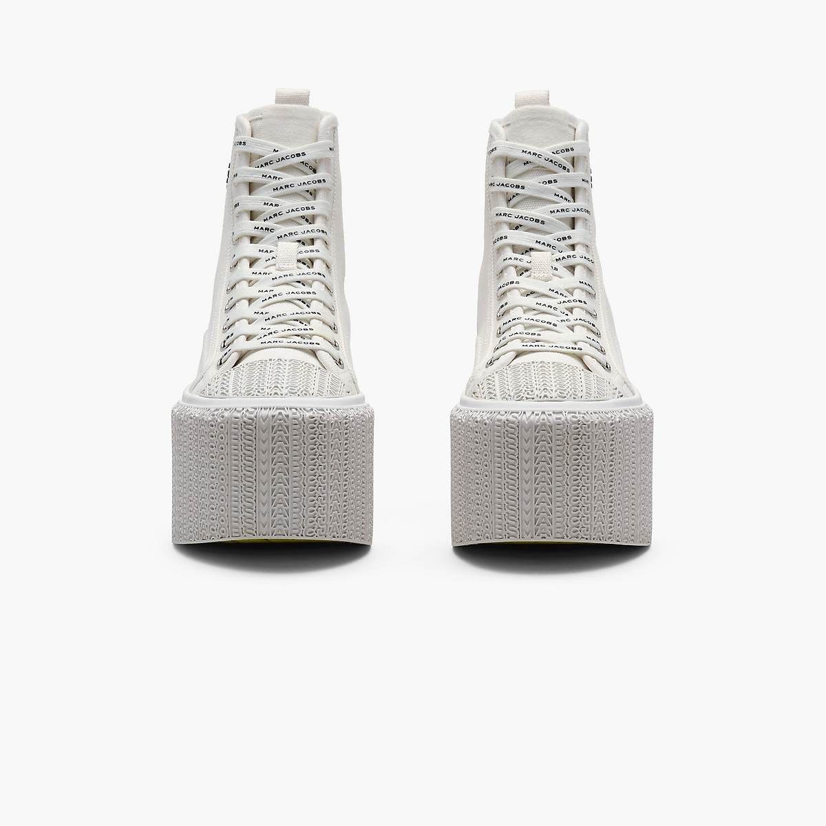 Women Marc Jacobs Platform High Top Trainers White | UK MJ6578-T51