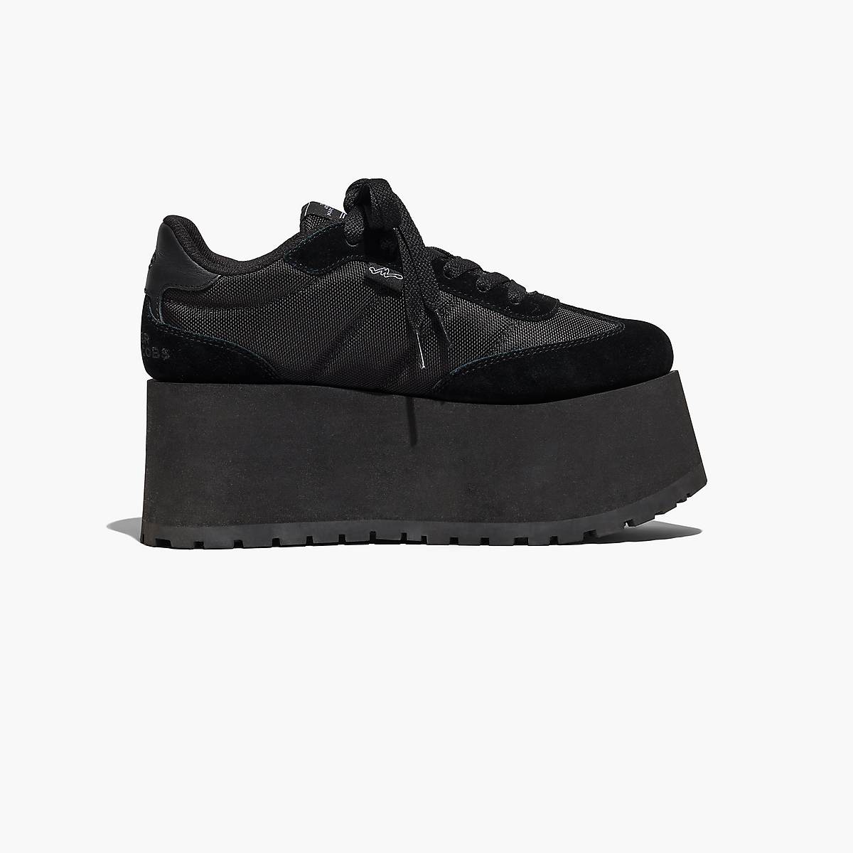 Women Marc Jacobs Platform Jogger Trainers Black | UK MJ9428-Z34