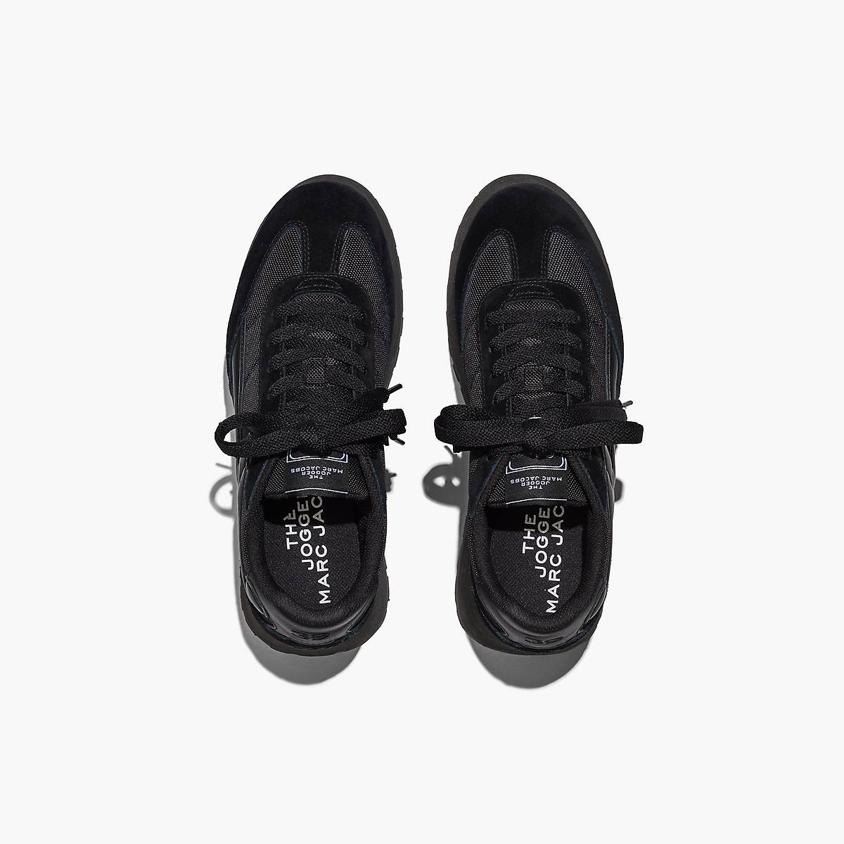 Women Marc Jacobs Platform Jogger Trainers Black | UK MJ9428-Z34