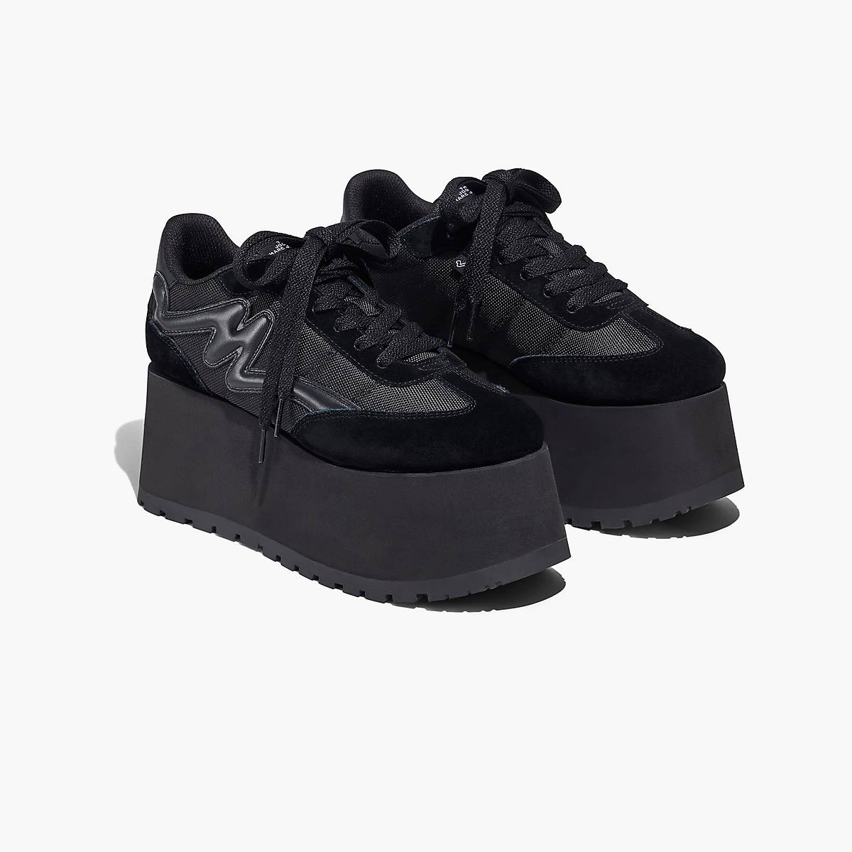 Women Marc Jacobs Platform Jogger Trainers Black | UK MJ9428-Z34