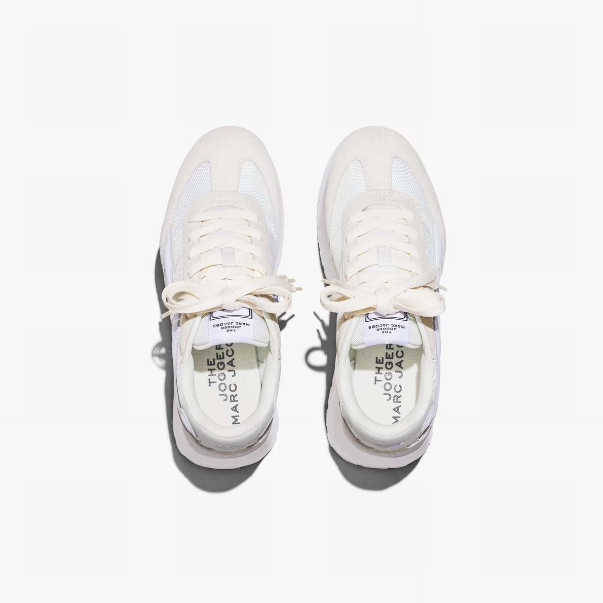 Women Marc Jacobs Platform Jogger Trainers White | UK MJ0359-X17