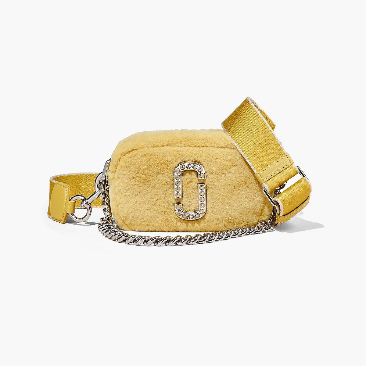 Women Marc Jacobs Plush Softshot Crossbody Bags Yellow | UK MJ0871-D89