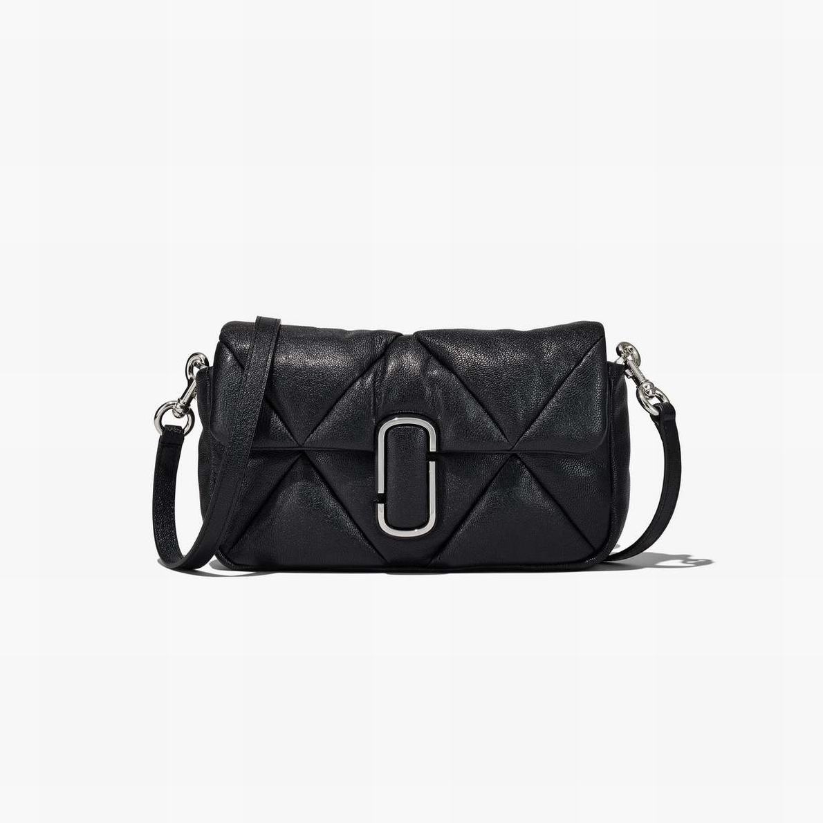 Women Marc Jacobs Puffy Diamond Quilted Shoulder Bags Black | UK MJ5708-K41