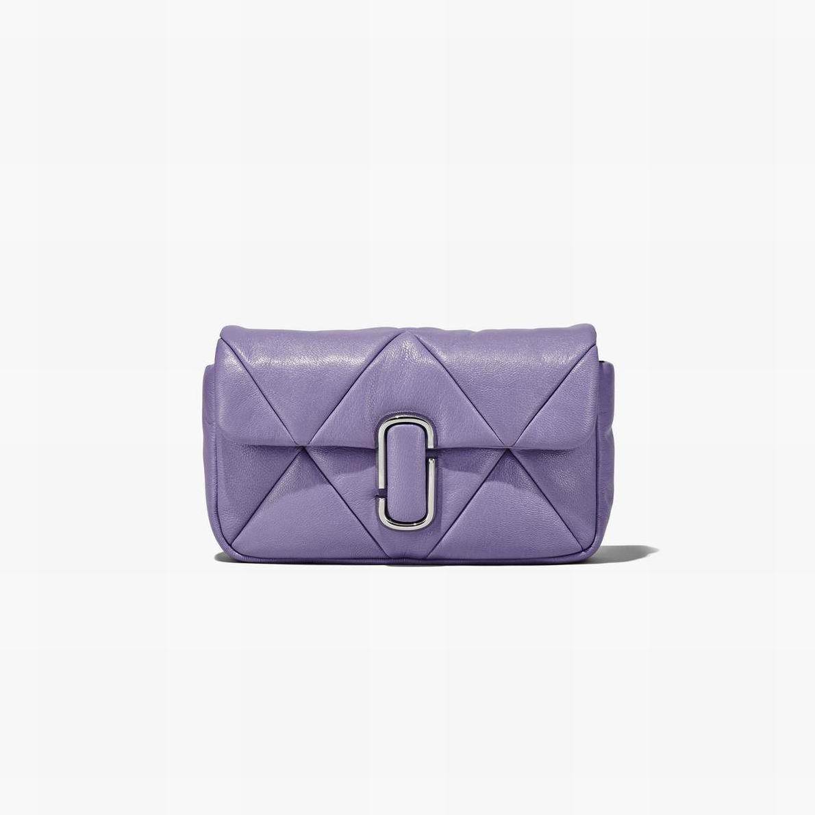 Women Marc Jacobs Puffy Diamond Quilted Shoulder Bags Purple | UK MJ1295-L20