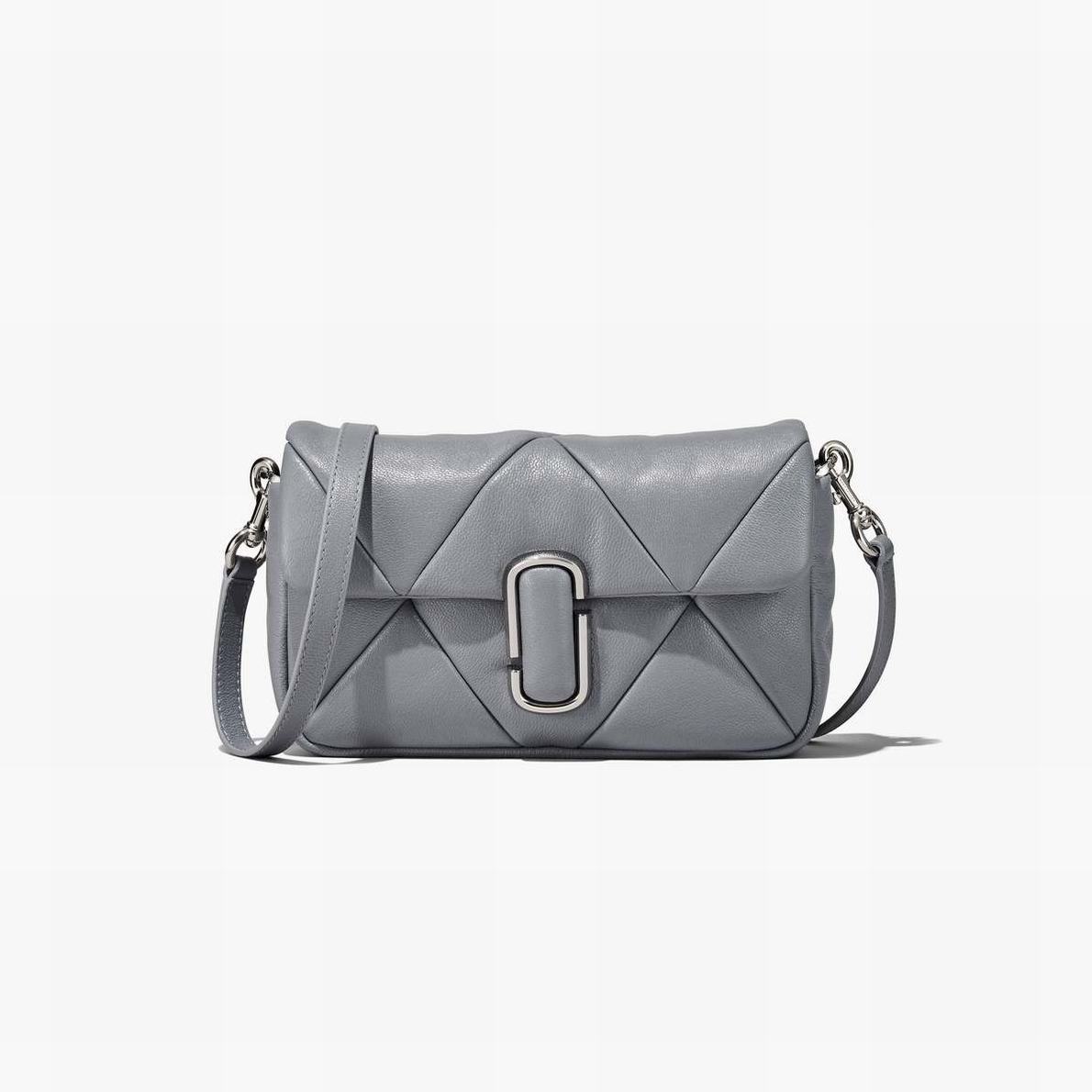 Women Marc Jacobs Puffy Diamond Quilted Shoulder Bags Grey | UK MJ6324-Z35