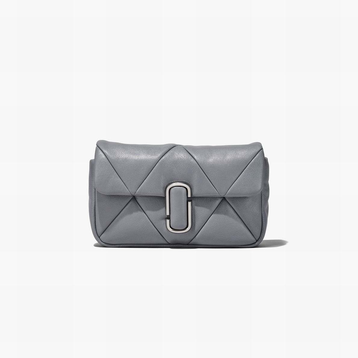 Women Marc Jacobs Puffy Diamond Quilted Shoulder Bags Grey | UK MJ6324-Z35