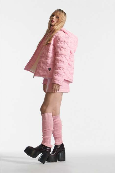 Women Marc Jacobs Puffy Heaven Quilted Jackets Pink | UK MJ5163-A08