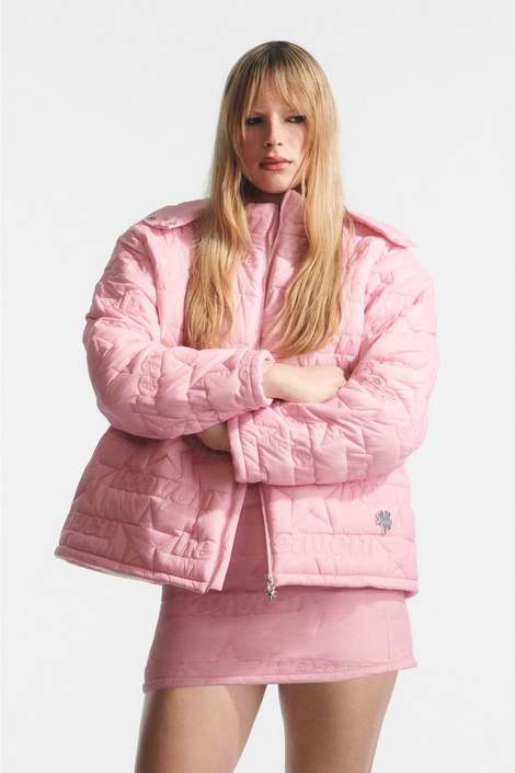 Women Marc Jacobs Puffy Heaven Quilted Jackets Pink | UK MJ5163-A08