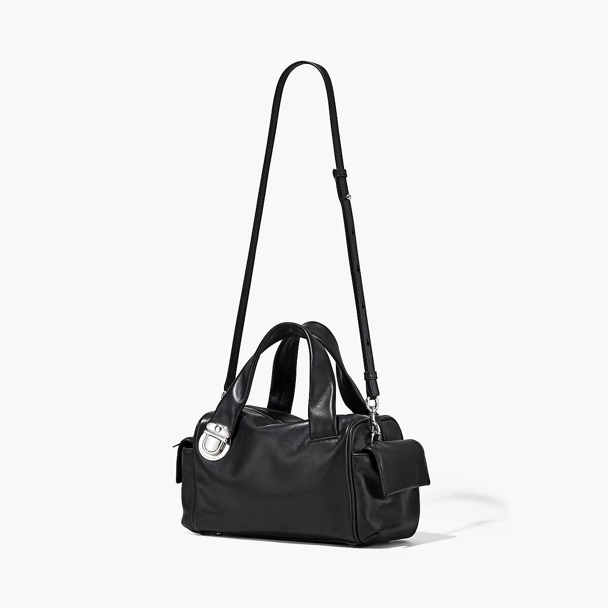 Women Marc Jacobs Pushlock Satchel Bags Black | UK MJ4529-U47